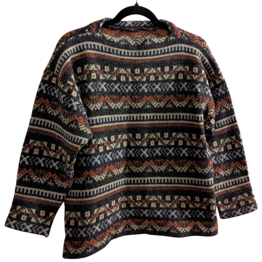 Vintage Jersey Modeller Womens Size EU44 Wool Swedish Knit Pullover Sweater